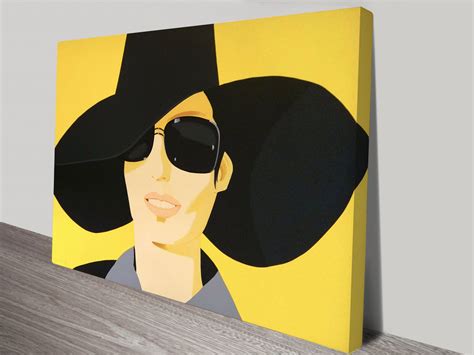 Vivien in Black Hat Alex Katz Canvas Print | Blue Horizon Prints Australia