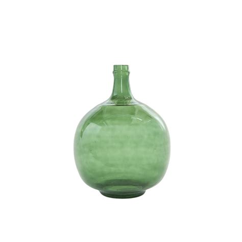 Green Round Glass Jug – HendrenHouse