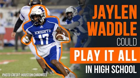 Jaylen Waddle's Best High School Highlights - YouTube