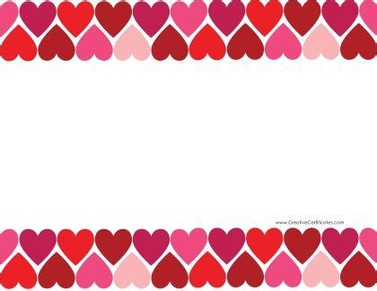 Free Heart Border Templates | Customize and Print