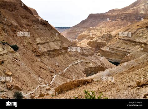 Hiking trail, Nahal Arugot, En Gedi or Ein Gedi Nature Reserve, Negev Stock Photo: 50987342 - Alamy