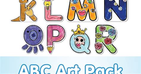 Fun ABCs art pack is now available free in Badanamu.com! | Pre-K Printable | Pinterest ...