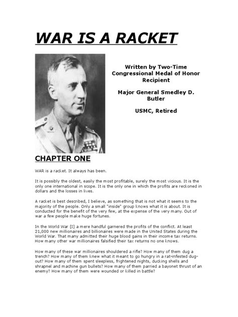 War Is A Racket | PDF | Navies | Empire Of Japan