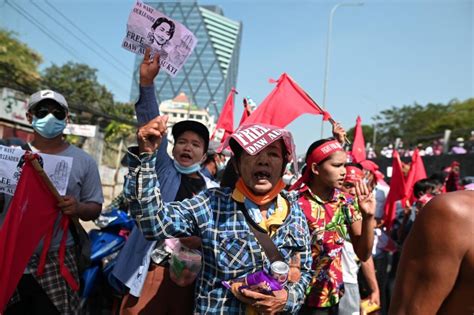 Hundreds of thousands protest in Myanmar as army faces crippling mass ...