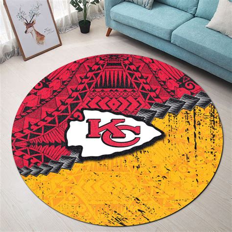 Kansas City Chiefs Round Rug 24 - DESIGN-TREND