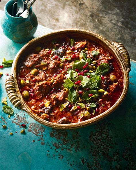 Fruity lamb and olive tagine - delicious. magazine