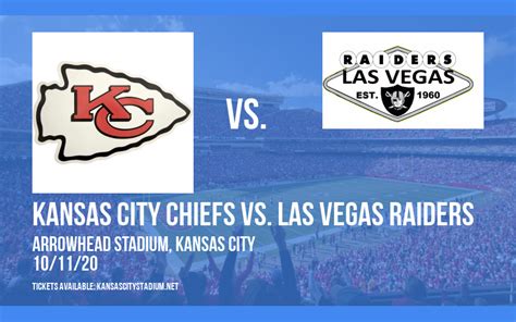 Kansas City Chiefs vs. Las Vegas Raiders Tickets | 11th October ...