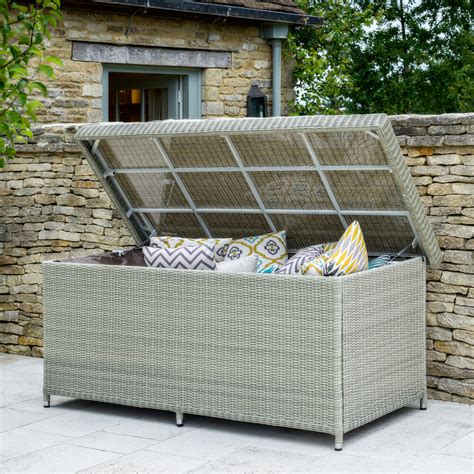 Bramblecrest Monterey Large Outdoor Cushion Storage Box - Grey