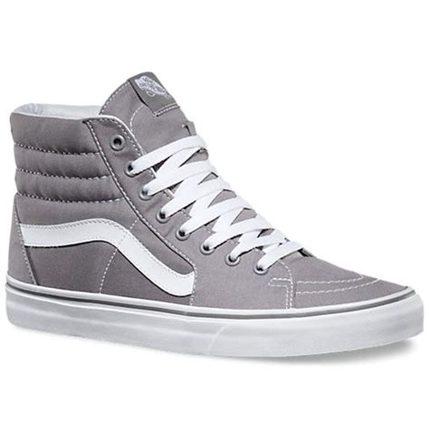 VANS Frost Grey Sk8 Hi Canvas Shoe | Gray high top vans, Vans shoes ...