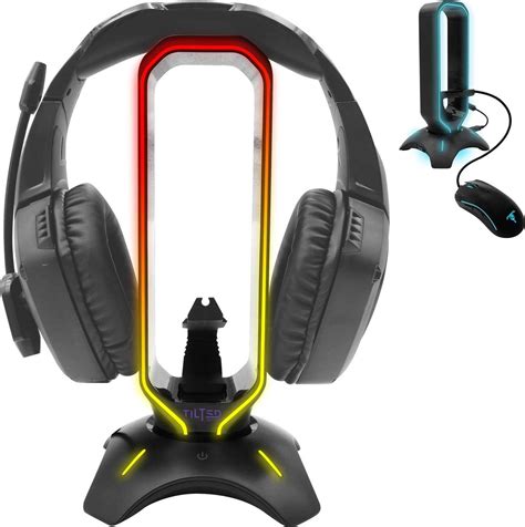 Vertux Tilted Nation RGB Headset Stand and Gaming Headphone Display ...