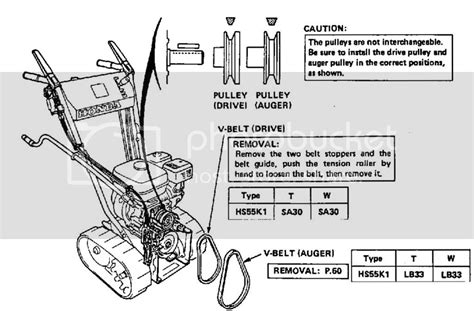 Honda hs55 snowblower shop manual