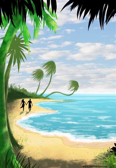 paradise cartoon pictures - Google Search | Paradise, Cartoon pics, Palm trees