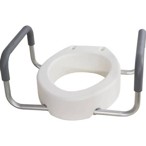 Essential Medical Supply Toilet Seat Riser with Arms For Elongated Size Bowl - Walmart.com