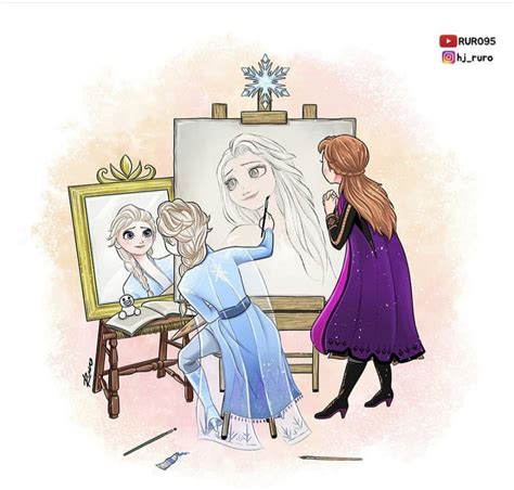 A fanart of making fanart : r/Frozen