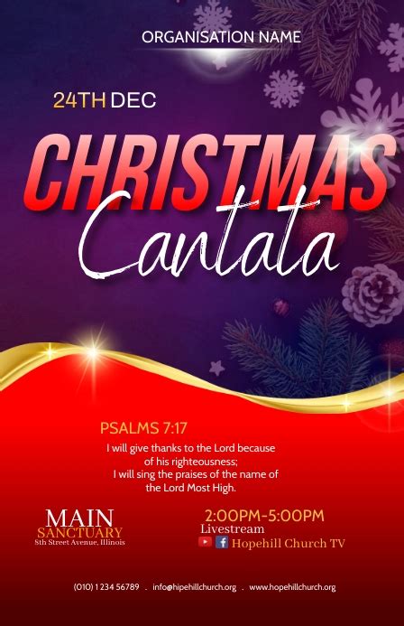 Copy of christmas cantata | PosterMyWall