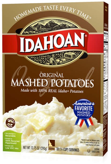 Original Mashed Potatoes 13.75oz - Idahoan Mashed Potatoes - Idahoan ...