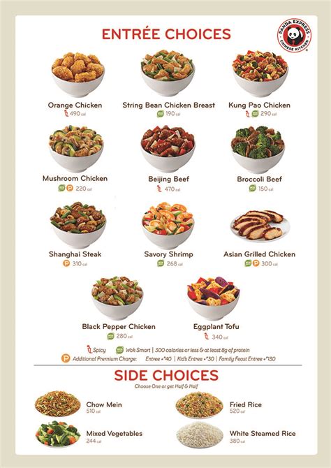 Printable Panda Express Menu