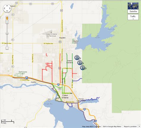 Coeur D Alene Idaho Map - Maping Resources