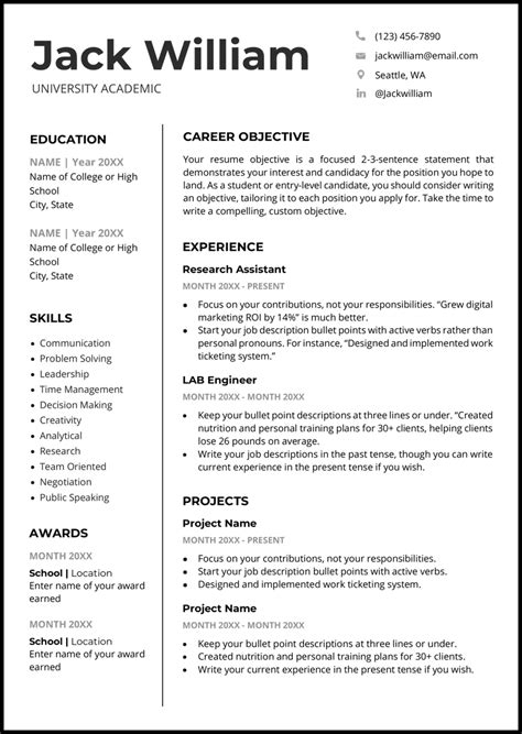 Professional Cv Template Word Free Download 2023 Word Doc - Printable ...