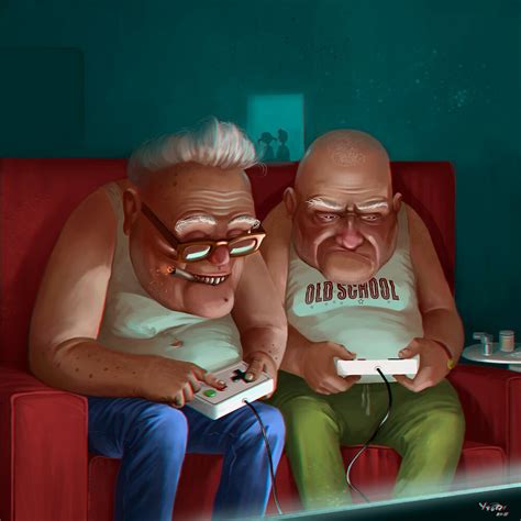 "Old Gamers" by Roman Shipunov | Redbubble