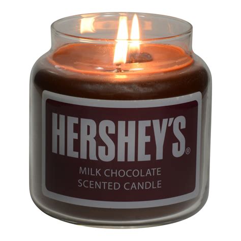 HERSHEY'S Milk Chocolate Scented Candle | Chocolate scented candles, Chocolate candle, Dessert ...