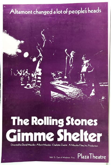 The Rolling Stones Gimme Shelter Poster - 1970 (#0116) on Jan 09, 2022 | Gallery 63 in GA