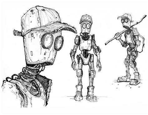 Robot Sketch by TylerJustice on DeviantArt