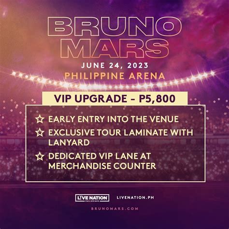 Bruno Mars live at the Philippine Arena this June - Philippine Concerts