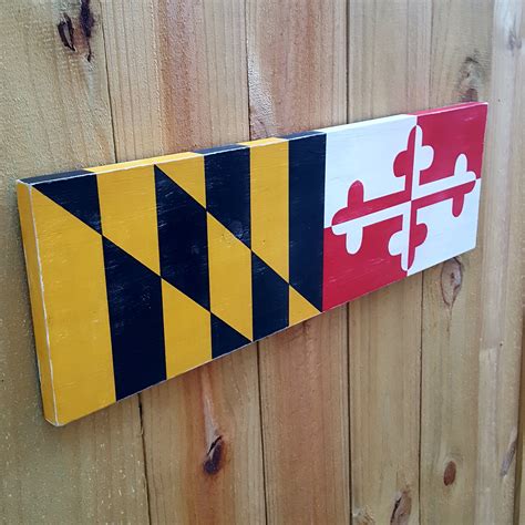 Maryland Flag Maryland State Flag Wall Art Maryland Wall | Etsy