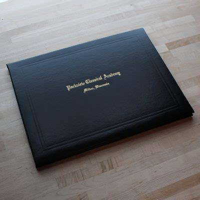 Custom Diploma Cover Embossed with Your Text