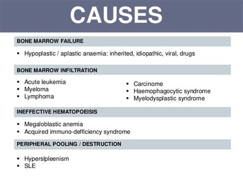 Lymphoma and pancytopenia