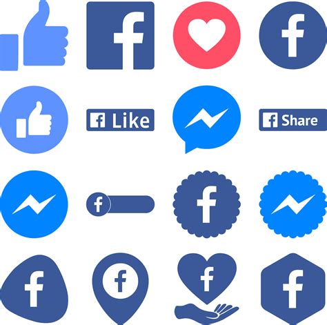 Facebook Like Icon Vector at Vectorified.com | Collection of Facebook ...