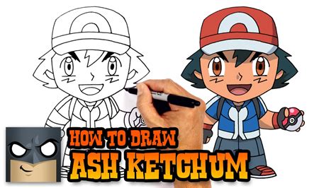 How to Draw Ash Ketchum | Pokemon - YouTube