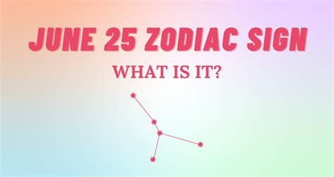 June 25 Zodiac Sign Explained | So Syncd