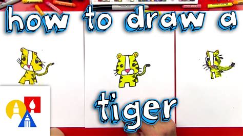 Art Hub How To Draw A Tiger - Either draw it freehand while looking at your computer monitor or ...