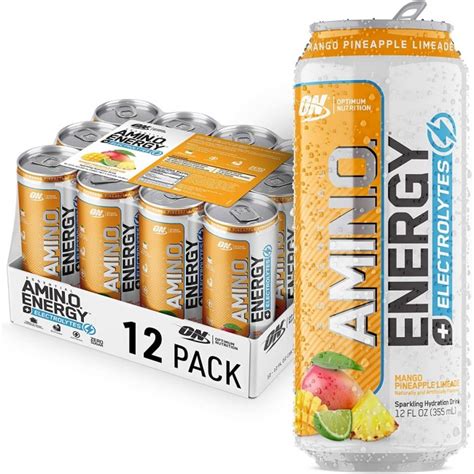 Amino Energy Sparkling Electrolytes Mango Pineapple Limeade