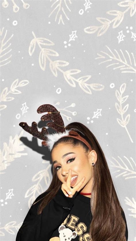 Ariana Grande Christmas lock-screen Instagram: officialy.ariana Twitter: arianaofficialy # ...