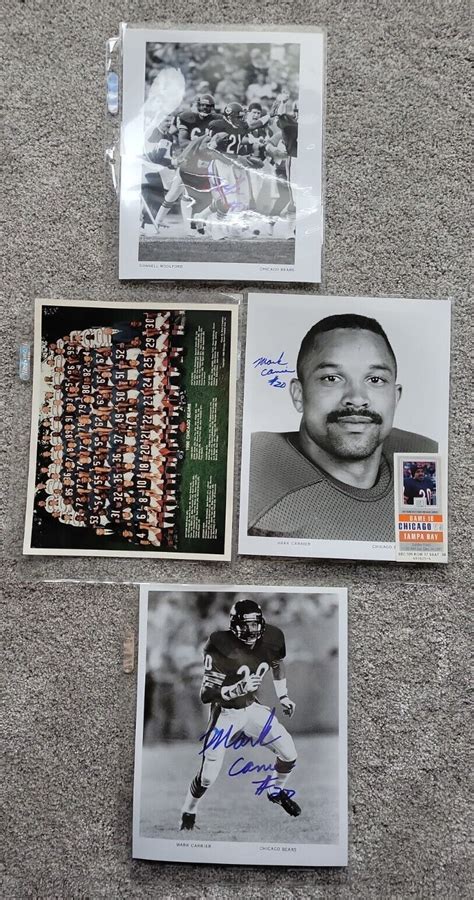 64 Item 27 AUTOGRAPED 8X10's CHICAGO BEARS FIRST ROUND DRAFT PICKS Team ...