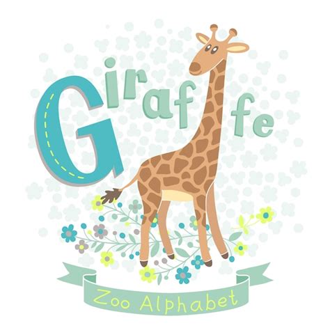 Premium Vector | Letter g - giraffe illustration