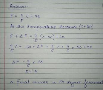 On centigrade scale the temperature of a body increases by 30 degrees. The increase in ...