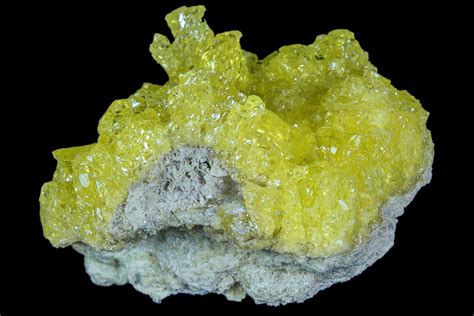 2.9" Sulfur Crystals on Matrix - Bolivia For Sale (#84514) - FossilEra.com