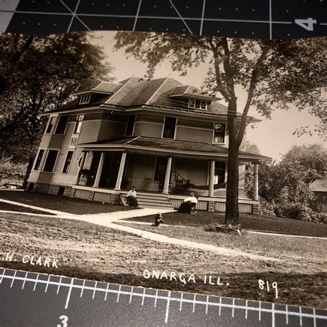 1910s Onarga IL Illinois R.H. Clark RESIDENCE House Vintage RPPC PHOTO Postcard | eBay