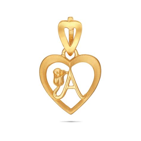 Captivating Gold Letter Pendant