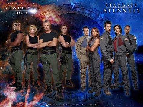 Stargate Sg1/Atlantis Wallpaper: SG1+Atlantis | Stargate, Stargate cast ...