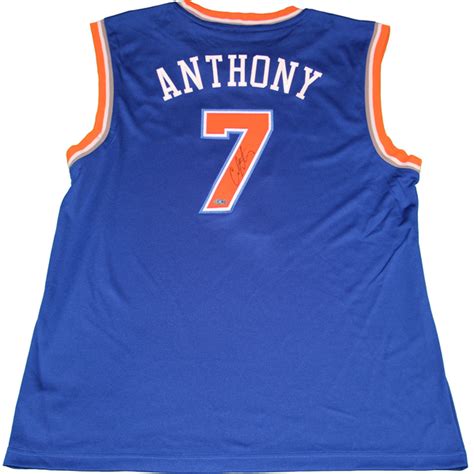 Carmelo Anthony Signed Blue New York Knicks Authentic Jersey | NBA Auctions