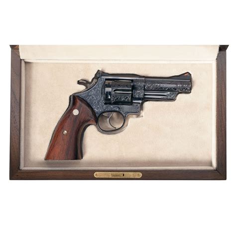 Signed Factory Engraved Smith & Wesson Model 29-2 Double Action Revolver with Case and Factory Lette