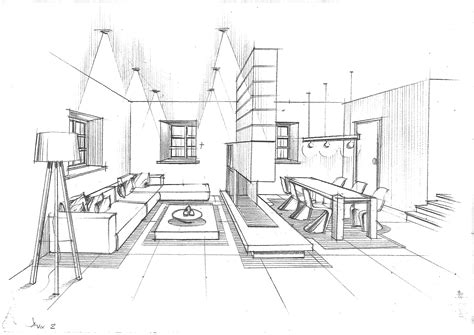 Modern living room, college project, urban design, industrial home, desig… | Interior ...
