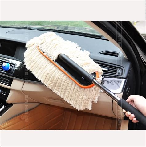 Retractable Stainless Steel Car Duster and Cotton Cleaning Duster car mop duster for cars-in ...