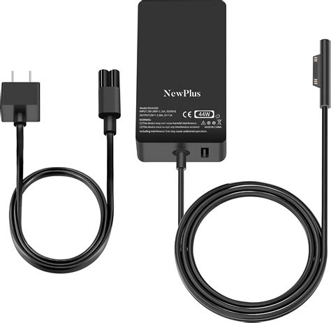 Amazon.com: NewPlus Surface Pro Charger, New Surface Pro Charger, 44W 15V 2.58A, Compatible for ...