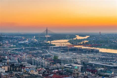 Panorama of Belgrade stock photo. Image of march, belgrade - 143622632